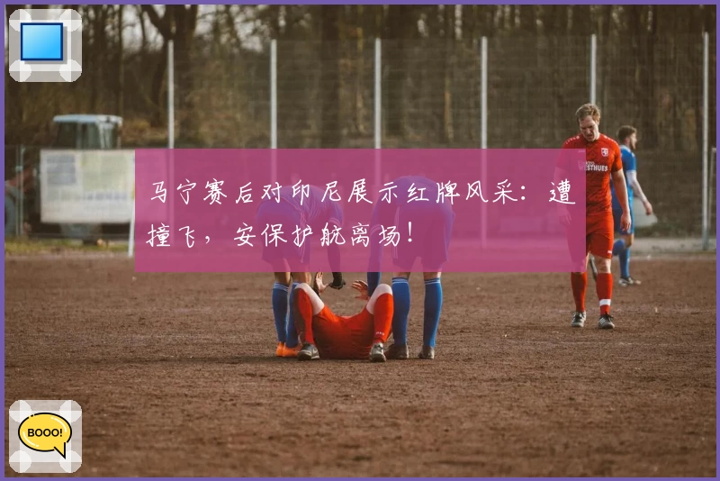 马宁赛后对印尼展示红牌风采：遭撞飞，安保护航离场！